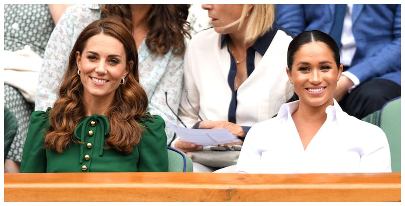 Kate Middleton y Meghan Markle en Wimbledon.